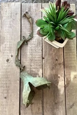 RARE PAOLO SOLERI (ITALY) LG BRUTALIST BRONZE WIND BELL, W/NAT VERDIGRIS PATINA