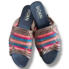 Roan Marilee Leather Slides for Women