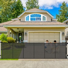250in Extra Wide Retractable Baby Gate Dog Gate 48in Tall Patio Yard Outdoor
