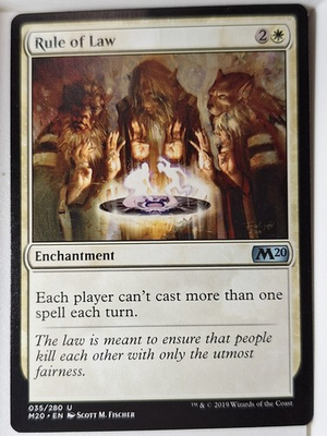 #ad #ad Rule of Law 2020 Core Set M20 Magic the Gathering MTG Nice $1.98