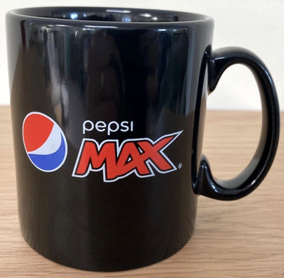 Pepsi Max offizielles Logo exklusive Werbeveranstaltung schwarz Keramik Kaffee-/Teetasse