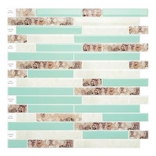 10-Sheet Peel and Stick Backsplash Self-Adhesive Tile 12"x12" Stick on Backsp...