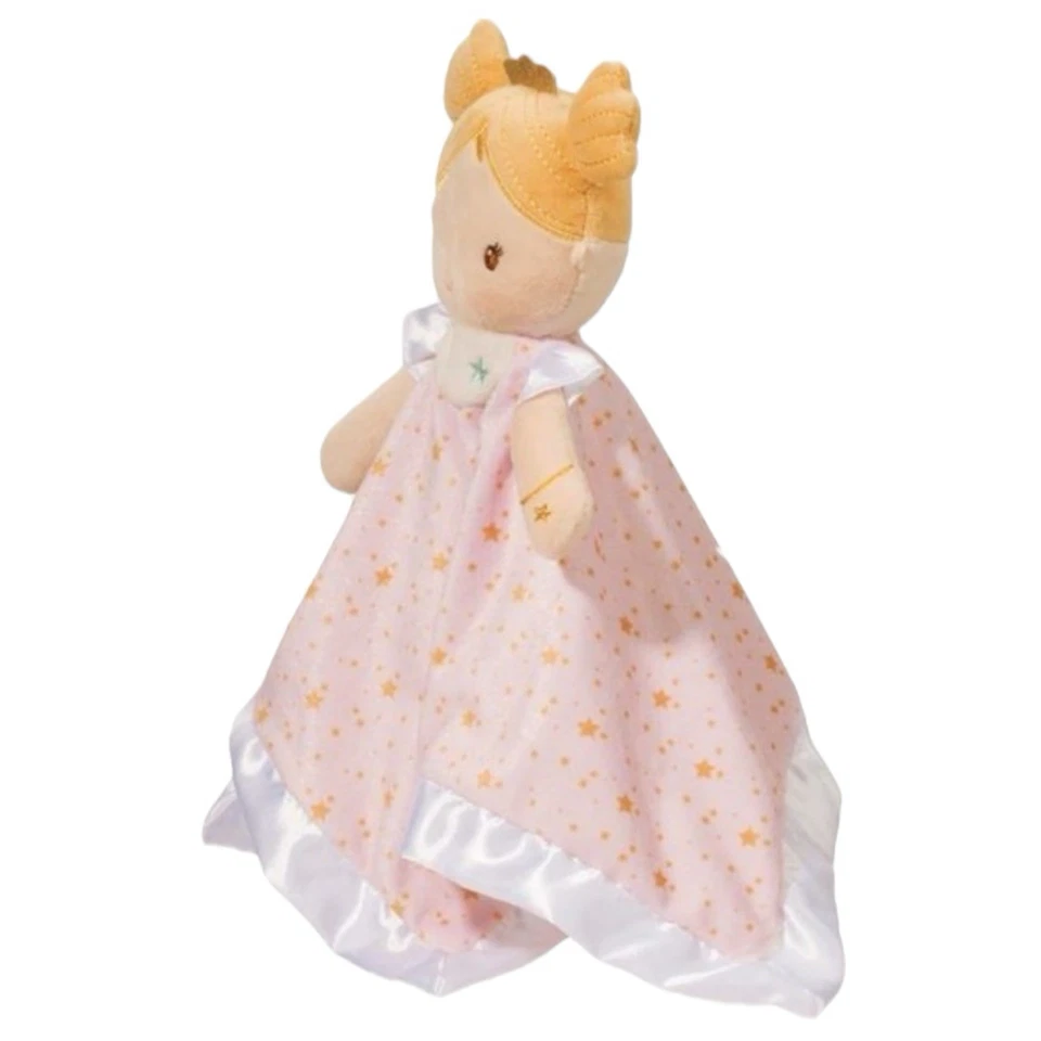 Douglas Baby Lovey Princesa Noa Rosa Blanco Borde Satinado Manta de Seguridad Juguete de Peluche Foto 2 de 4
