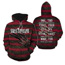 3D Printed Dark Horror Graphic Hoodie Unisex Halloween Spooky Pullover