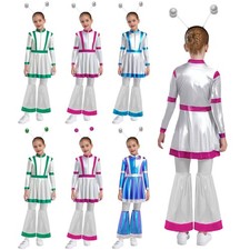 Girls Dress Birthday Outfits Stage Alien Carnival Costume Outer Space Halloween