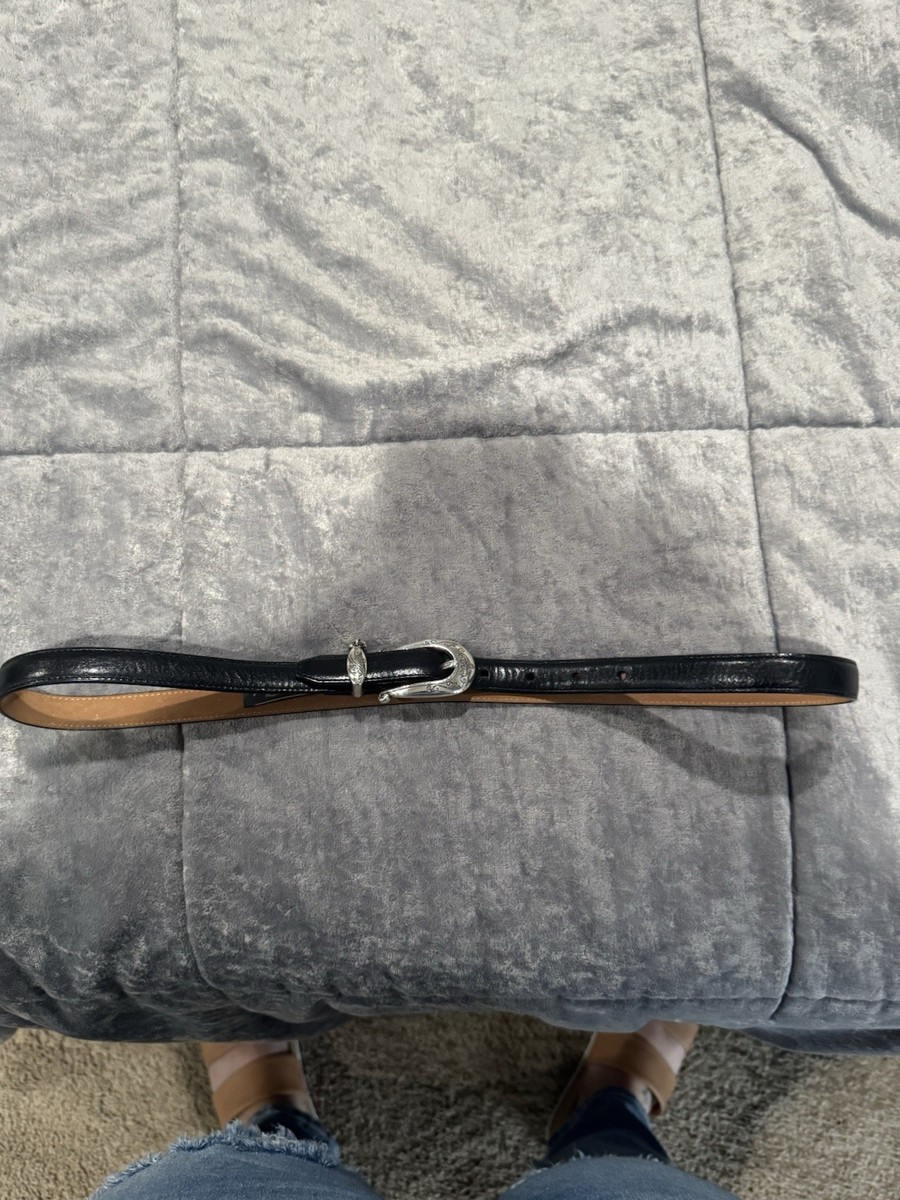 Brighton Black With Silver Hardware Belt - Size Women display picture 3