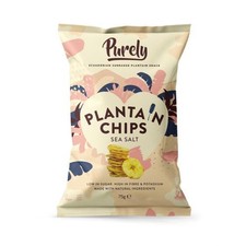 PURELY PLANTAIN Plantain Chips - Salted 75g-10 Pack