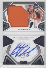 2020 Panini Playbook Rookies Jersey Platinum 49/49 KJ Hamler #220 Auto uk2