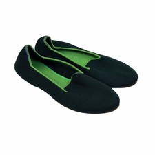 Rothy's The Loafer in Merino Wool Blend Knit Size 6.5 Winter Green