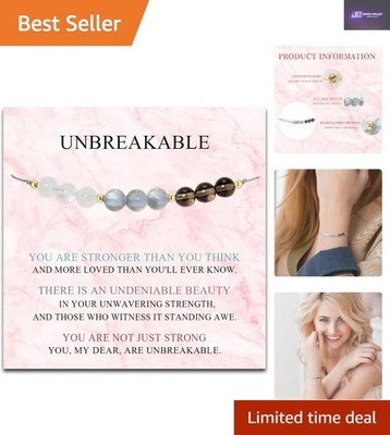Versatile Adjustable Crystal Bracelet Featuring Clear Stones   Yoga & Relaxation