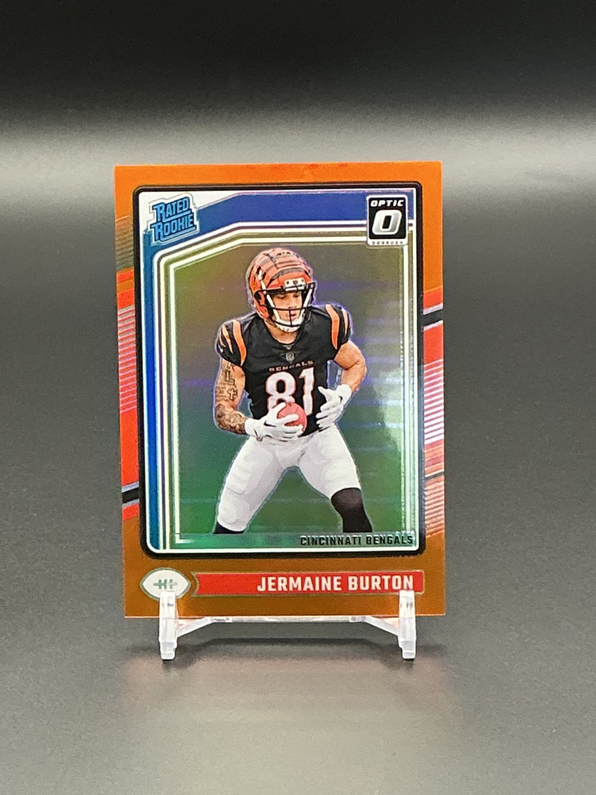 2024 Panini Donruss Optic #251 Jermaine Burton - Orange /249