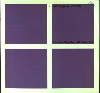 Jahresgabe 1974/75, Kestner-Gesellschaft
