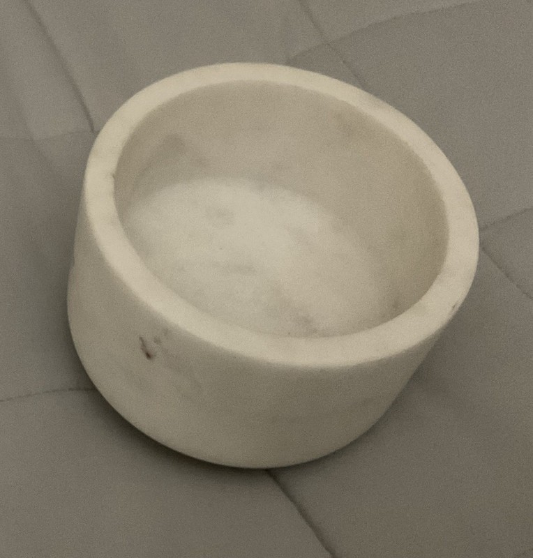 Alabaster Marble Trinket Bowl Decor From India