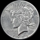 1928 Peace Silver Dollar Beautiful AU/BU Coin Rare Date
