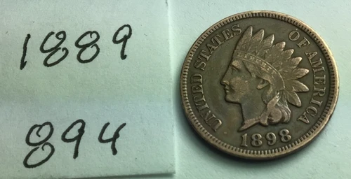 1889 Indian Head Penny; Good condition #894