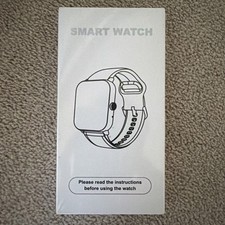 Smart Watch Fitness Tracker Unisex Black Steps Calories Sleep Monitoring Msg