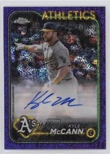 2024 Topps Chrome Update Purple Speckle Refractor 18/299 Kyle McCann Auto 1dh2