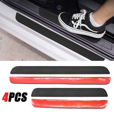 4PCS Car Door Sill Protector Anti-Scratch Rubber Threshold Strips For HR-V HRV