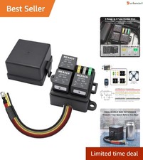 12V 3-Way Pre-Wired Fuse Relay Box Kit for Automotive Safety and Performance