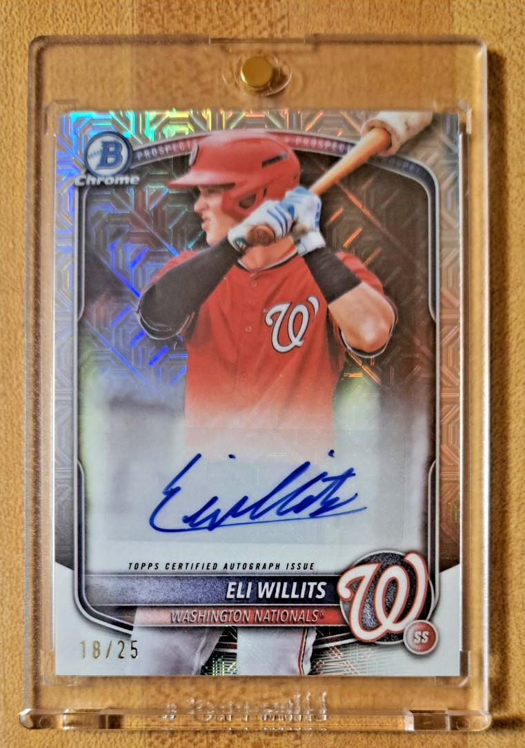 2025 Bowman Draft Mega Box Auto /25 Eli Willits Image Variation #CPA-EW SP SSP