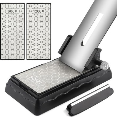 Diamond Sharpening Stones with Honing Guide, Knife Sharpener Stone Kit
