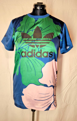  ADIDAS ORIGINALS x FARM RIO DAMEN T-SHIRT  DEADSTOCK REALLY RARE GR:XS 