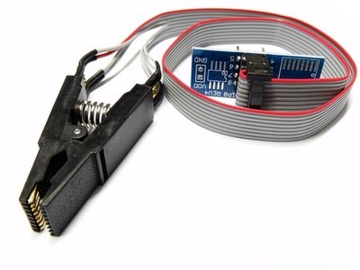 SOIC16 SOP16 zu DIP8 Test Clip Programmer Adapter Board Cable EEPROM BIOS IC
