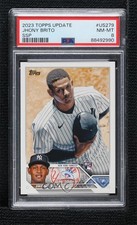 2023 Topps Update SSP Image Variation Golden Mirror Jhony Brito PSA 8 16to