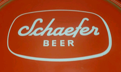  Schaefer Beer Tin Serving Tray 11''  By Canco Great Bar Decor Pre-owned 