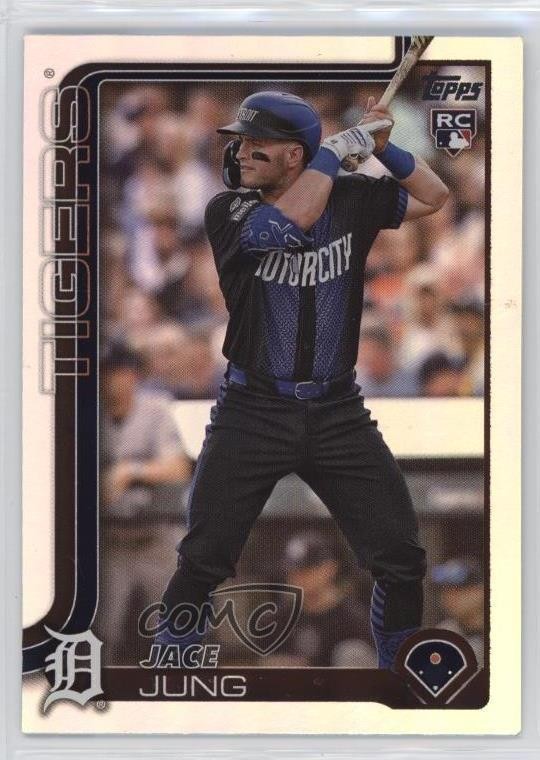 2025 Topps Series 1 Rainbow Foilboard Jace Jung #80 Rookie RC