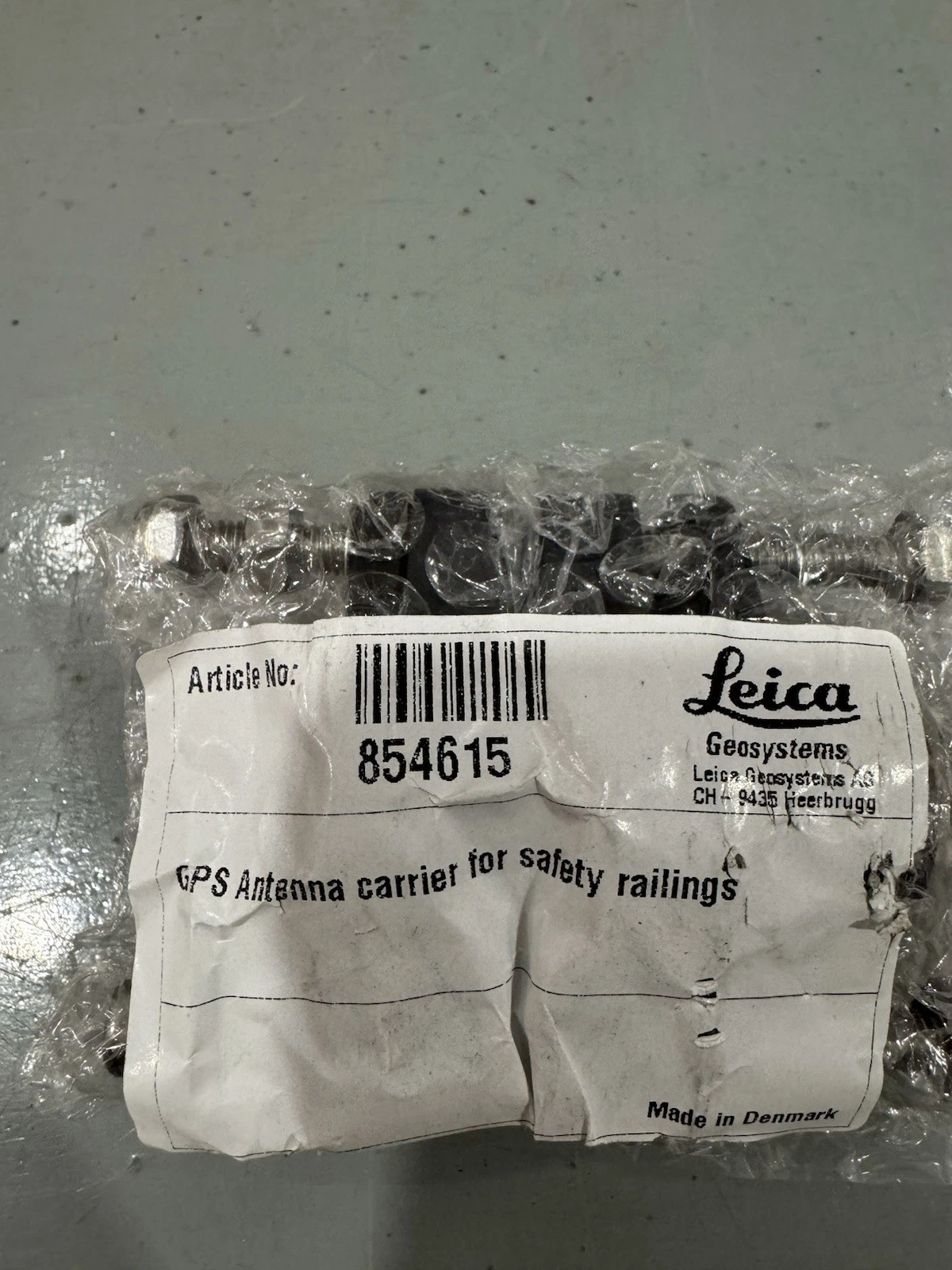 Leica 854615 GPS Antenna Carrier for Safety Railings Brand New 2