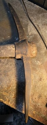 Old Double Pointed PickAxe Pick Axe B&H Railroad Woodings Verona 24'' No Handle 