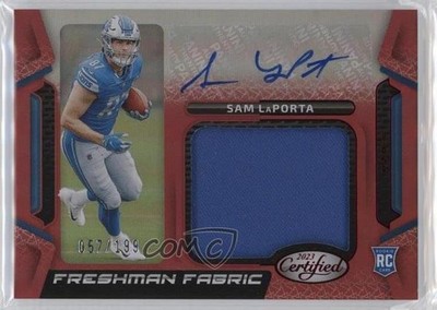 2023 Certified Mirror Red 57/199 Sam LaPorta #FFMS-17 Rookie Auto RC 07lk