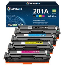 XINCTONER 201A Toner Cartridge 4-Pack for HP Color LaserJet Pro M252dw MFP M277d