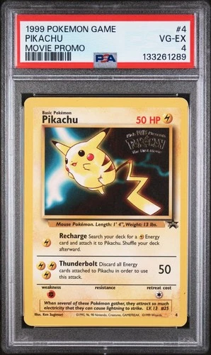 1999 POKEMON PIKACHU MOVIE PROMO #4 - PSA 4 - VG-EX