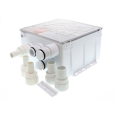 Rule Shower Drain Box w/800 GPH Pump - 12V 98B UPC 042237106551