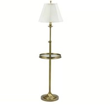 Metal/Glass LED Side Table and Floor Lamp Contemporary,Transitional for Bedroom