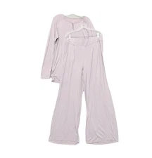 Dagsmejan Nattcool Pajama Set Top Pants Lounge Wear Size XL Lavender Long Sleeve
