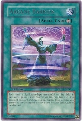 1x (EX) Arcane Barrier - CRMS-EN061 - Rare - Unlimited Edition  YuGiOh