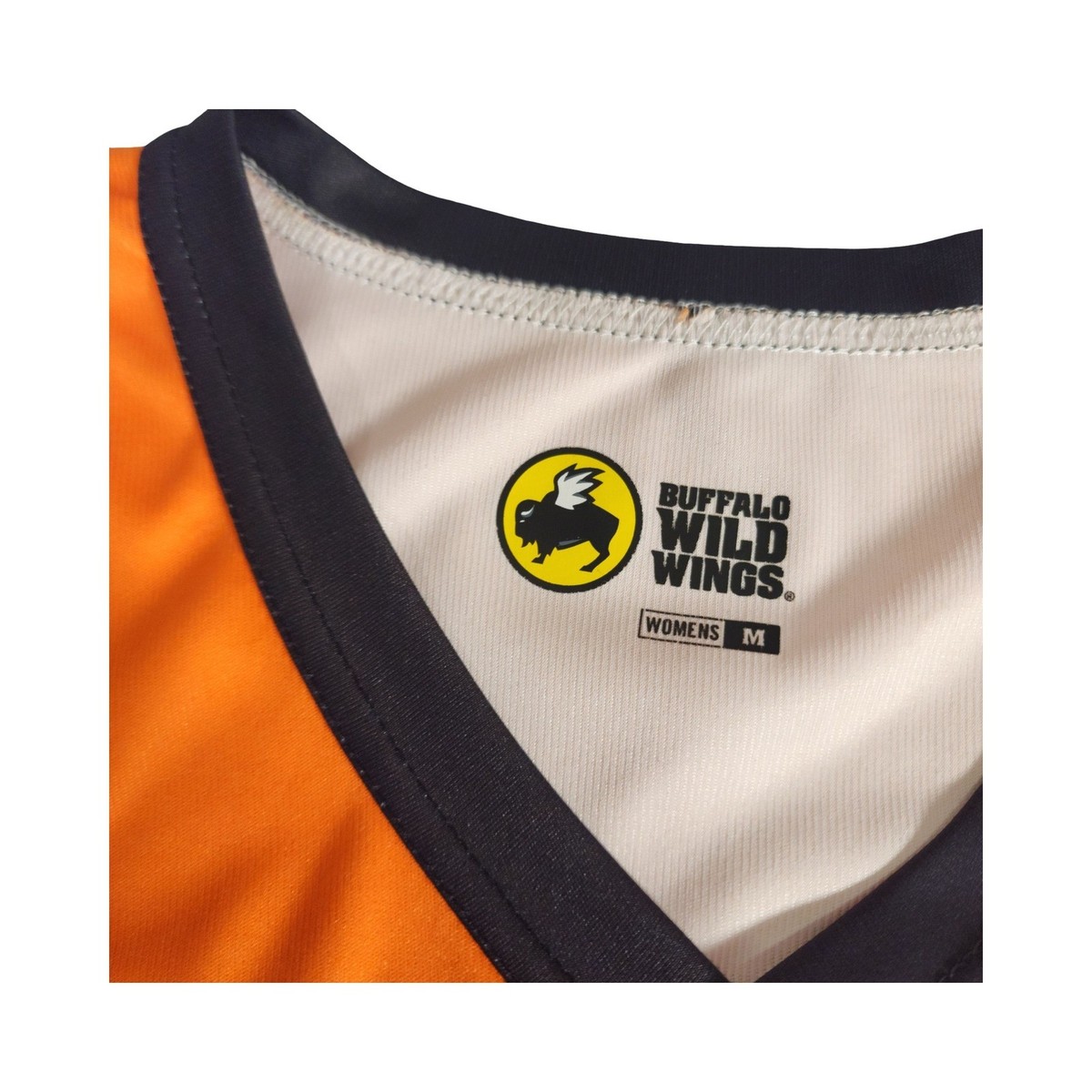 Buffalo Wild Wings B-Dubs 82 Football Jersey Womens Medium Orange