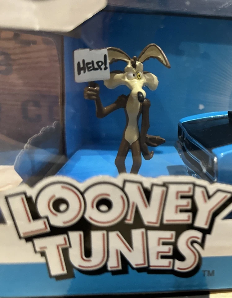 Jada 1:24 Loony Tunes Wile E. Coyote y Plymouth Road Runner 1970 Foto 3 de 4