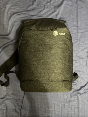 AT&T Laptop Backpack Dark Gray / Black Padded (USED)