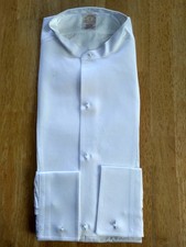 NWOT Brooks Brothers Golden Fleece Egyptian Cotton Formal Shirt USA 17.5-36