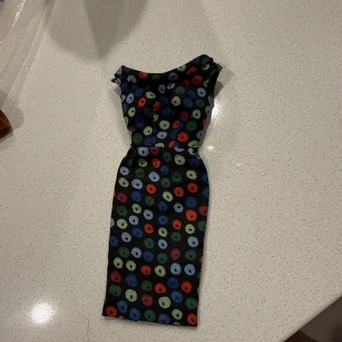 Vintage Mattel 1959-1960 Barbie #917  "Apple Print Sheath Dress"