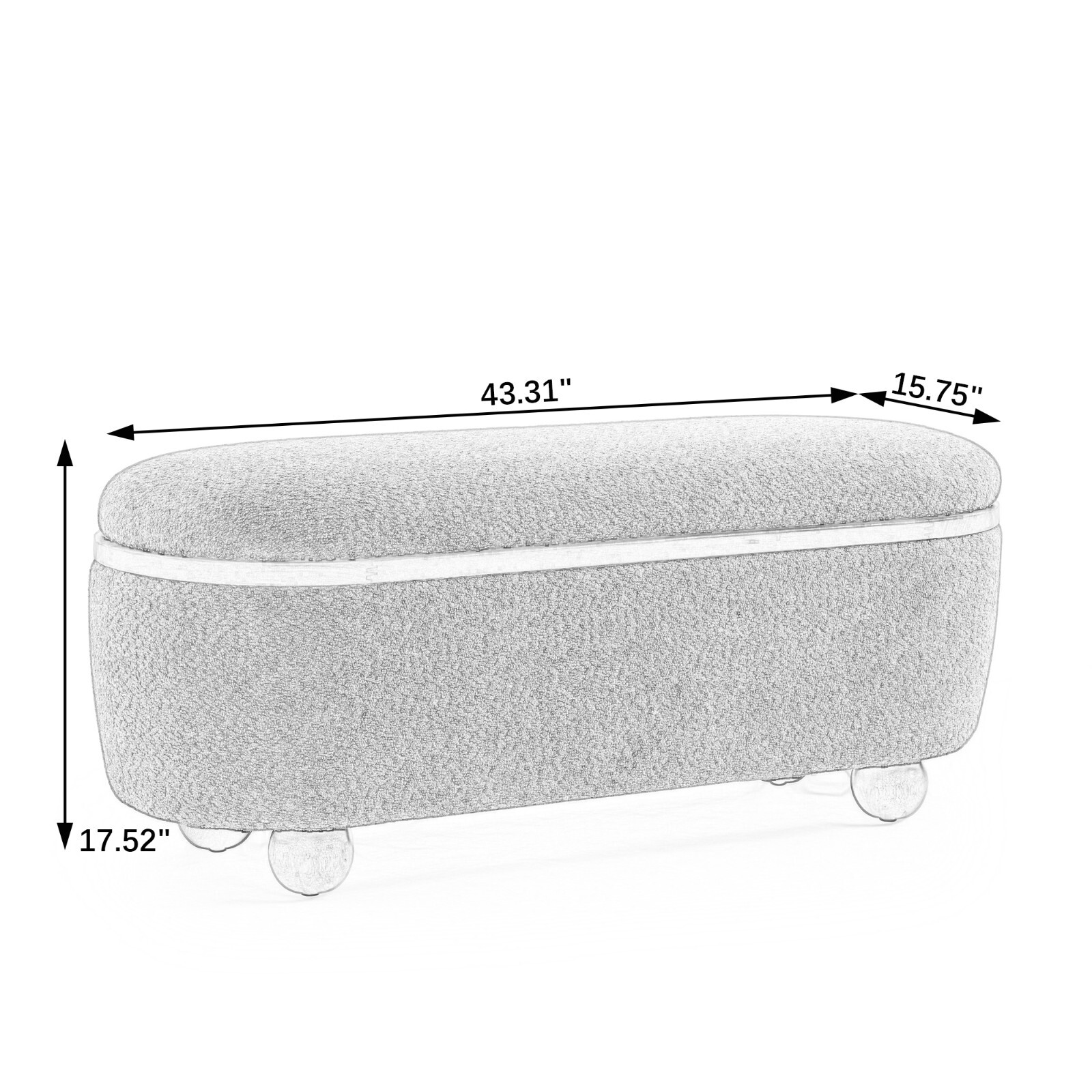 Storage Ottoman Bench, Upholstered of Bed Ottoman Bench Storage and Seating