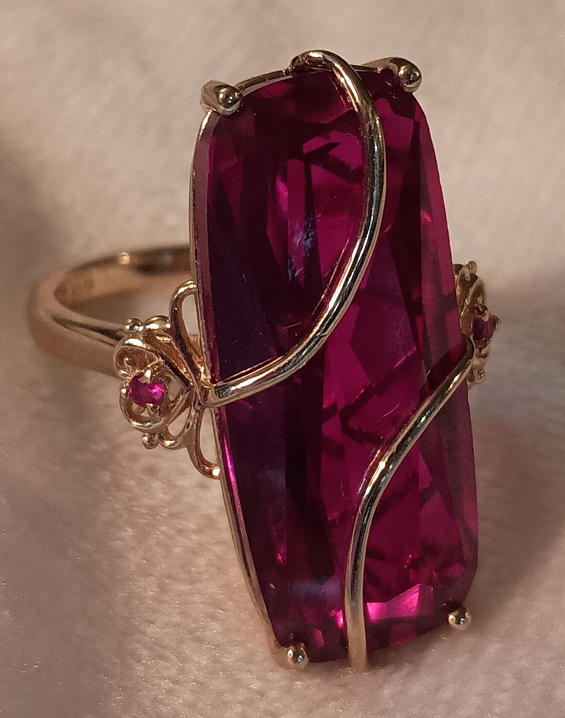 Jtv Lab Created Ruby Ring - image 2