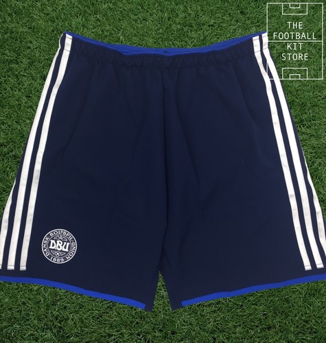 Denmark Away Shorts - Official Adidas Football Shorts - Mens All Sizes - Picture 5 of 7
