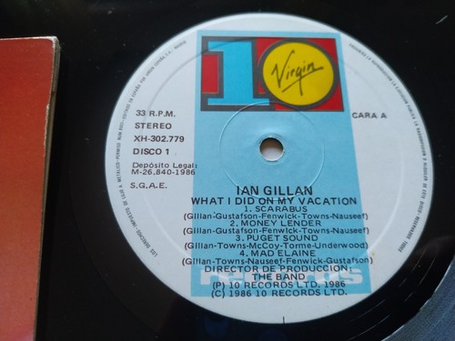 Ian Gillan What I Did On My Vacation XH302779 1986 Virgin 2x LP Vinilo 12" VG/VG - Photo 3 sur 7