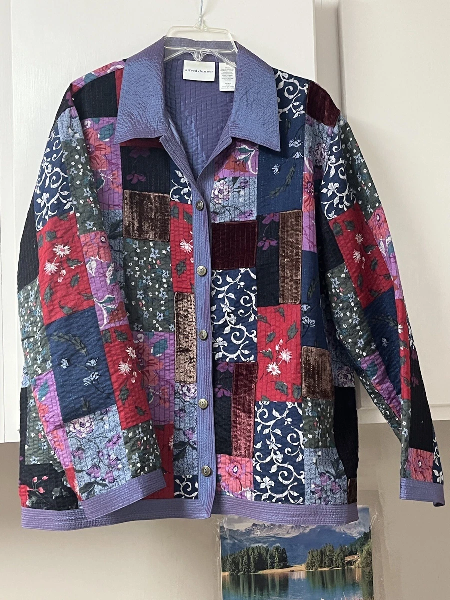 Alfred dunner quilted jacket top