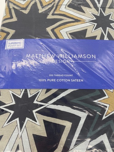 Matthew Williamson SuperKing Size Duvet Set "Riad Stars" Brand New In Packaging - Picture 4 of 4